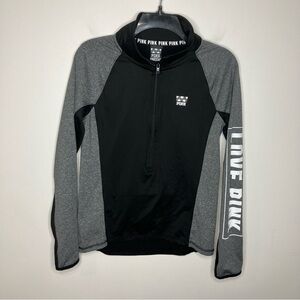 PINK Victoria’s Secret ultimate half zip running shirt size medium